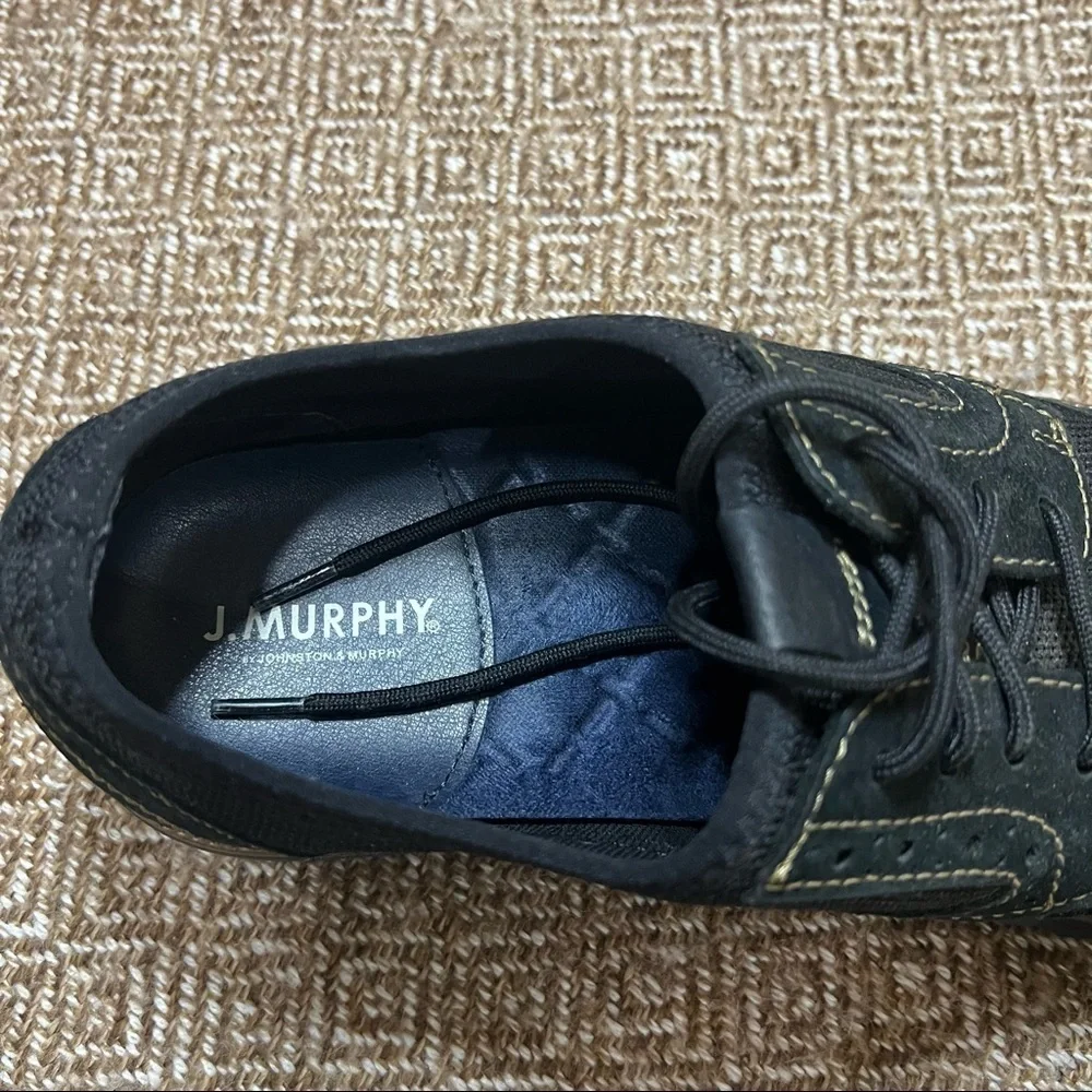 J. MURPHY BY JOHNSTON & MURPHY WINGTIP LACEUP OXFORD COMFORT SHOES SIZE 9.5 EUC